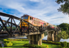 สะพานข้ามแม่น้ำแคว เที่ยวกาญจนบุรี รถไฟสายประวัติศาสตร์